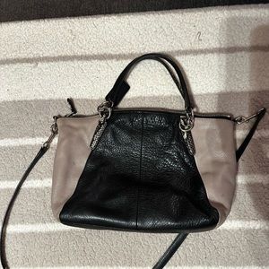 Coach purse with snake skin pattern